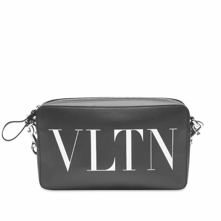 Photo: Valentino Men's VLTN Side Bag in Black/White