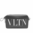 Valentino Men's VLTN Side Bag in Black/White