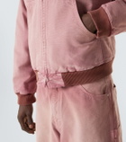 Auralee Cropped cotton hoodie
