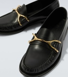 McQueen Wishbone leather loafers