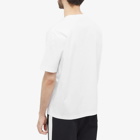 Lanvin Men's Tonal Embroidered Logo T-Shirt in Optic White