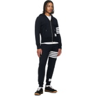 Thom Browne Navy Classic Loopback 4-Bar Sweatpants