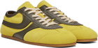 Dries Van Noten Yellow & Khaki Suede Sneakers