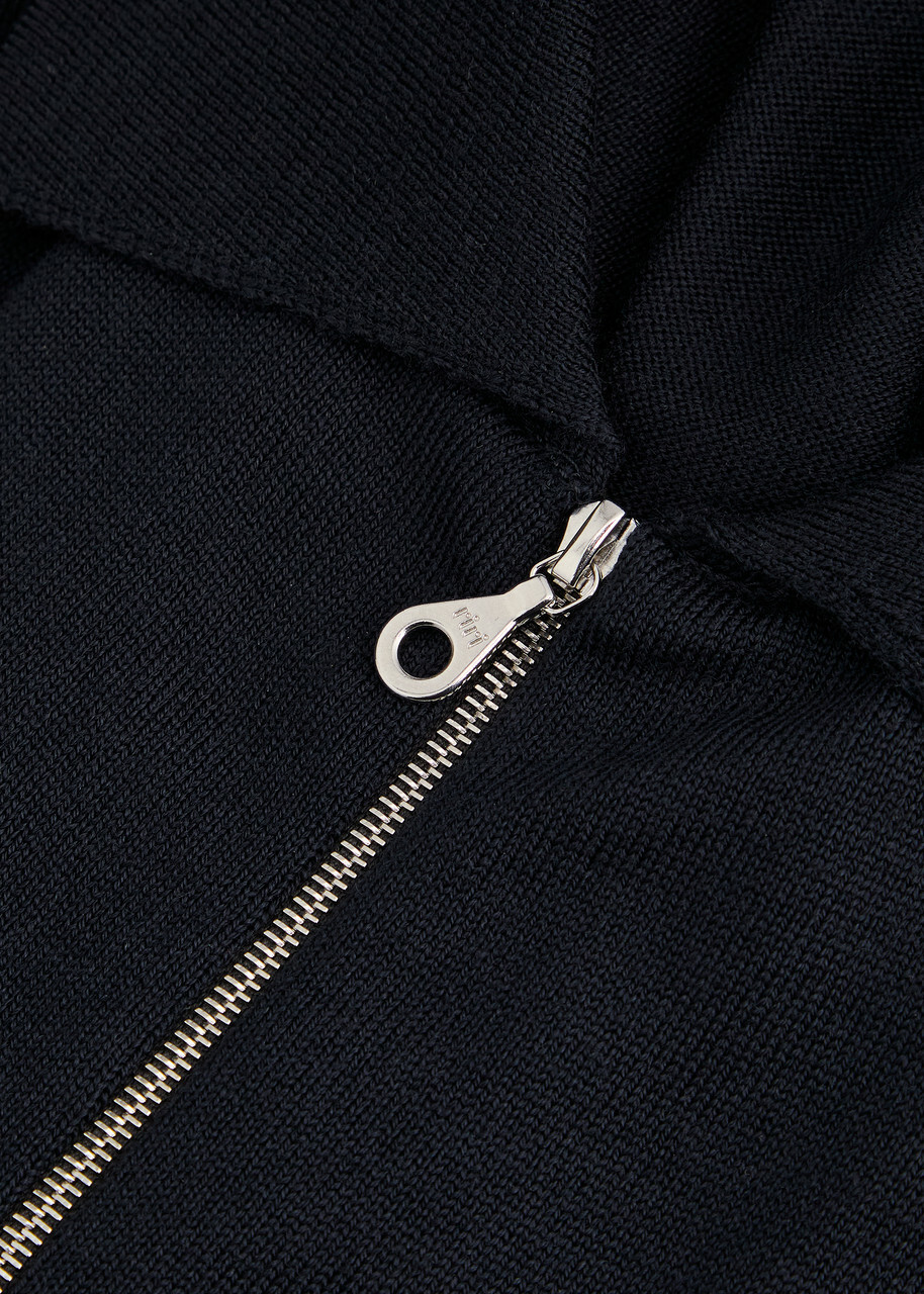 John Smedley Alston Wool Overshirt Jacket Navy