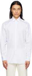 Husbands White Pinstripe Shirt