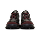 Prada Red and Grey Hybrid Hiking Boots