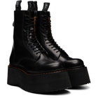 R13 Black Double Stack Boots