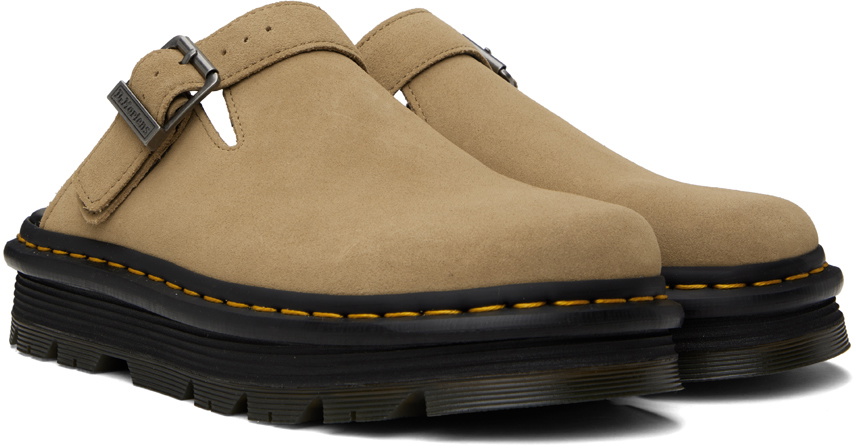 Dr. Martens Tan Zebzag Slingback Platform Mules Dr. Martens display picture 3