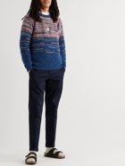 Missoni - Space-Dyed Wool-Blend Sweater - Blue