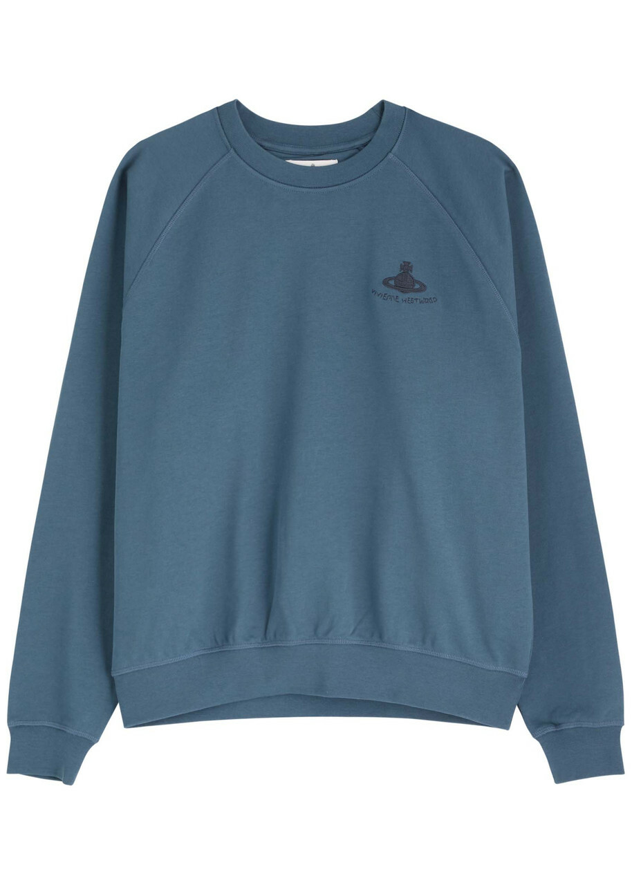 【関税&送料込】Vivienne Westwood Grey Cotton Ashton Sweatsh Vivienne Westwood Light Grey Cotton Ashton Sweatshirt for