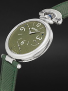 Bovet - 19Thirty 10th Anniversary Hand-Wound 42mm Stainless Steel and Leather Watch, Ref. No. NTS0118