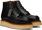 Kenzo Black Kenzo Yama Lace-Up Boots