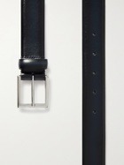 ANDERSON'S - 3cm Burnished-Leather Belt - Blue