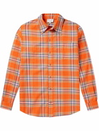 Collina Strada - Convention Checked Cotton-Flannel Shirt - Orange