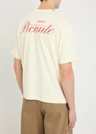 Picante Tailor Logo-print Cotton T-shirt Ivory