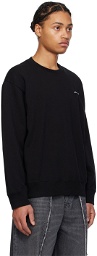 MM6 Maison Margiela Black Safety Pin Sweatshirt