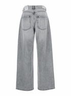Icon Denim bea Grey Jeans With Belt Loops And Logo Patch On The Rear In Denim Woman