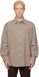 Marni Beige Micro-Check Shirt