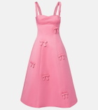 Leo Lin Beatrice bow-detail midi dress