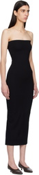 LESET Black Rio Bandeau Midi Dress