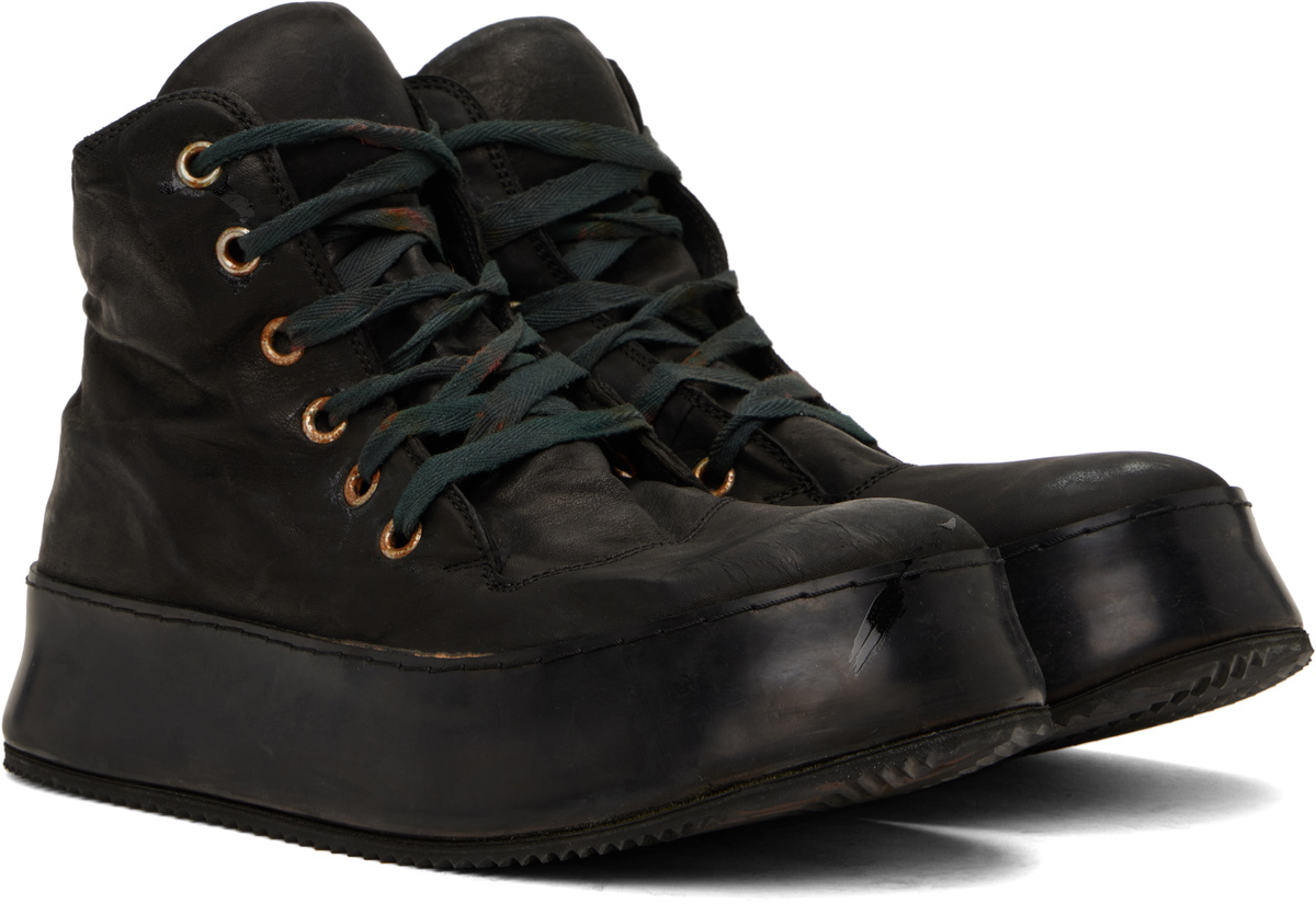 A Diciannoveventitre Black Canua Mid Sneakers