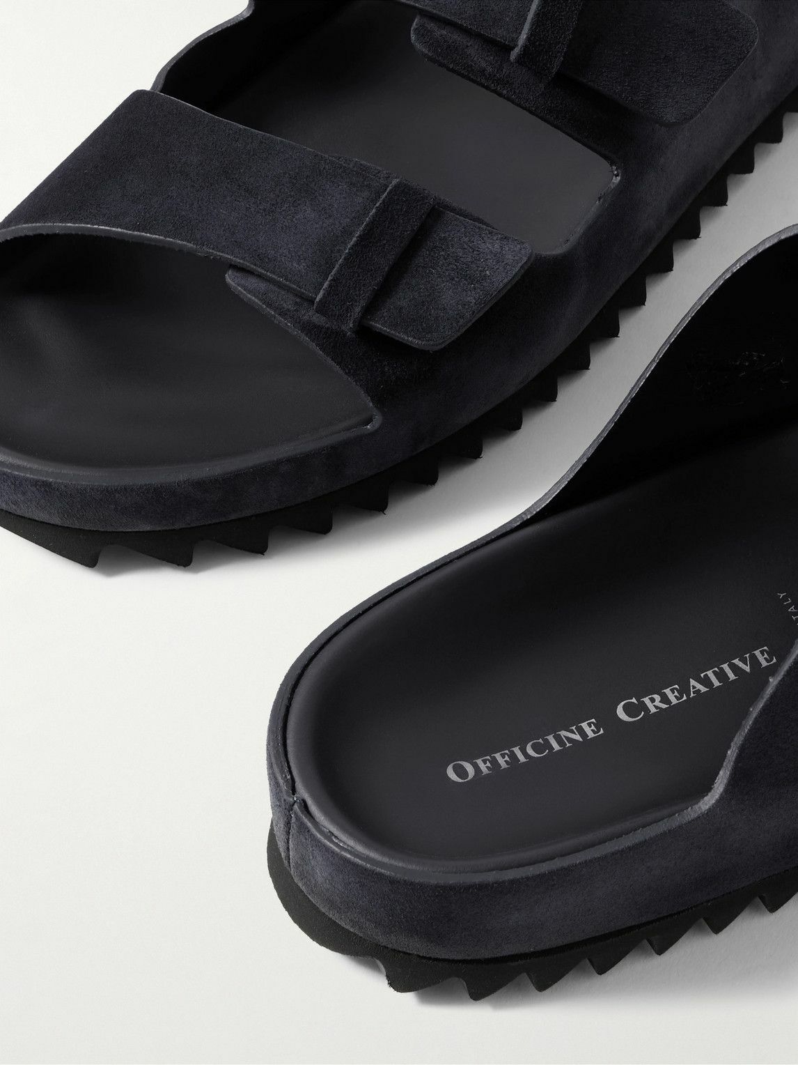 Officine Creative - Agorà 010 Suede Sandals - Blue