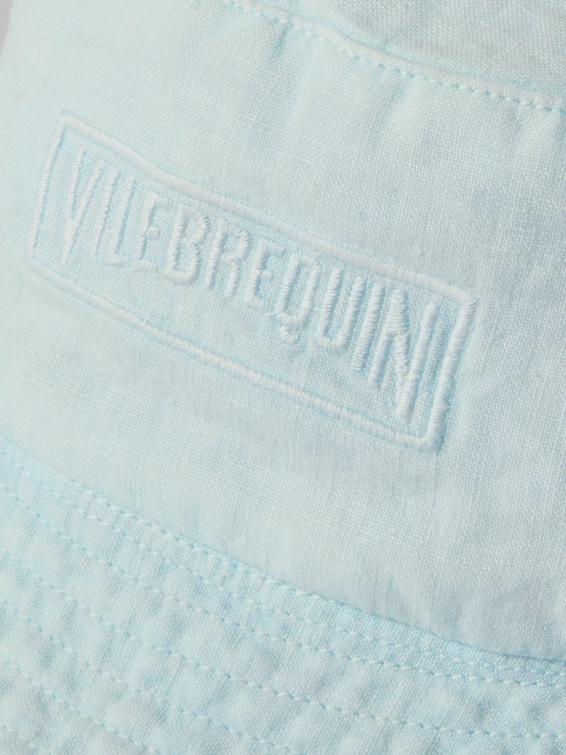Vilebrequin - Bohème Logo-Embroidered Linen Bucket Hat - Blue