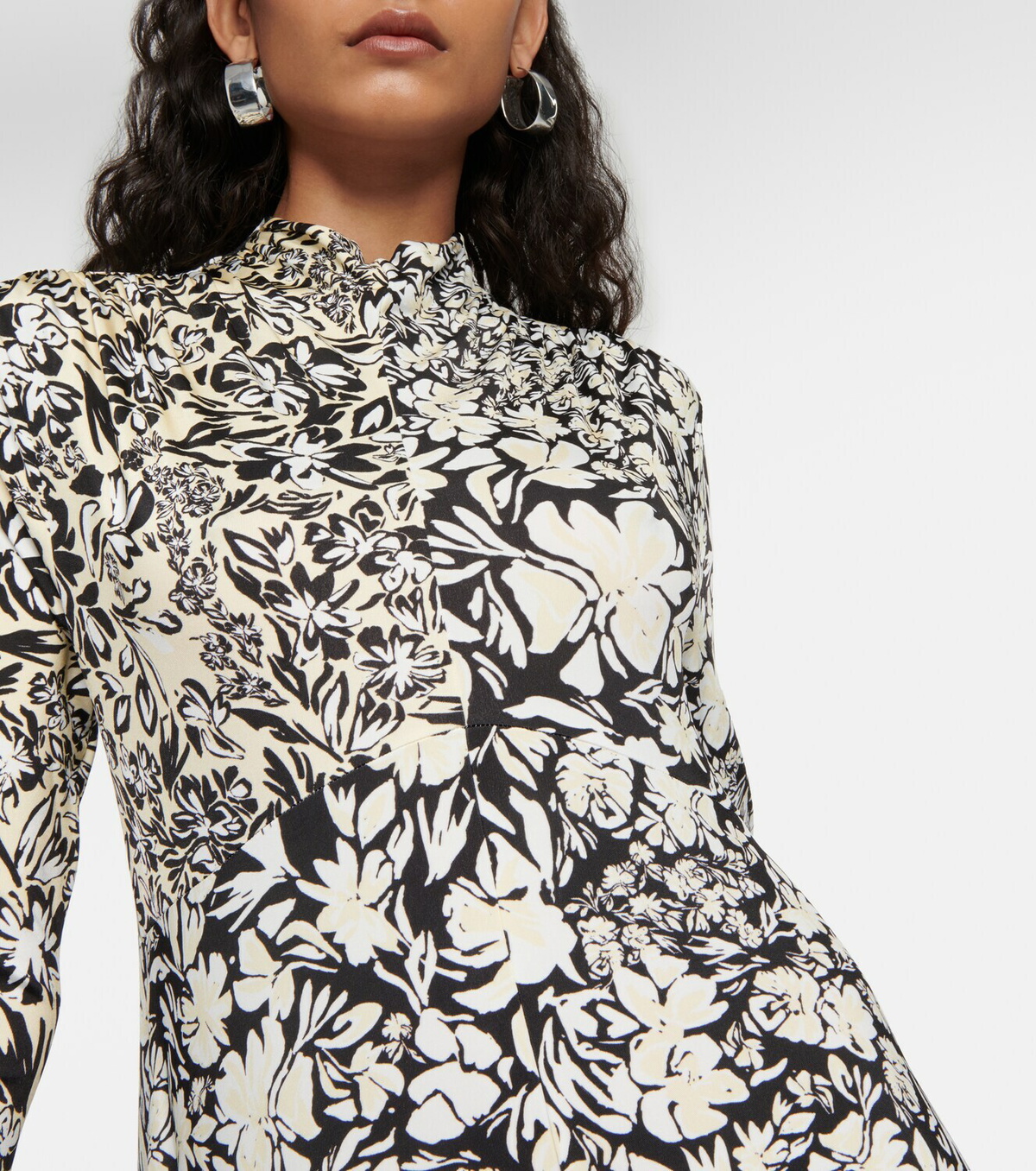 Jil Sander Floral-printed high-neck maxi dress Jil Sander