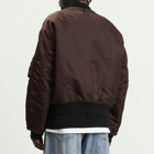 Maison Margiela Men's Reversible Bomber Jacket in Dark Brown