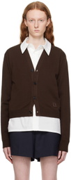 Wooyoungmi Brown Cropped Cardigan