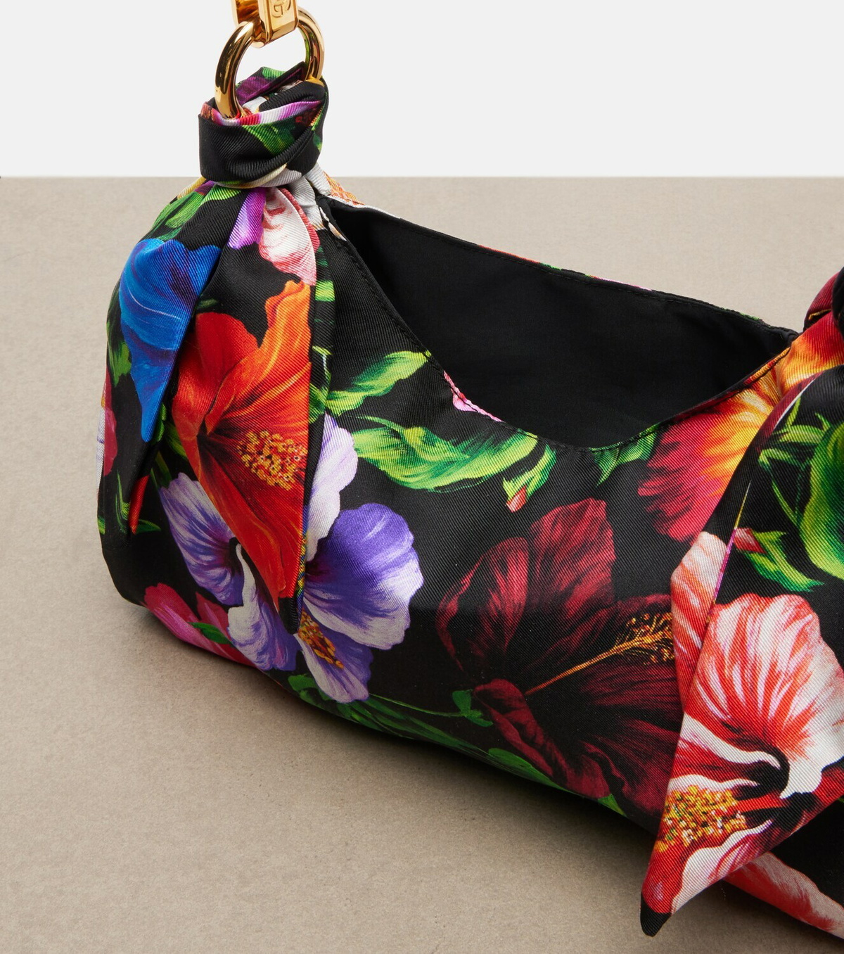Dolce&Gabbana Small floral satin tote bag