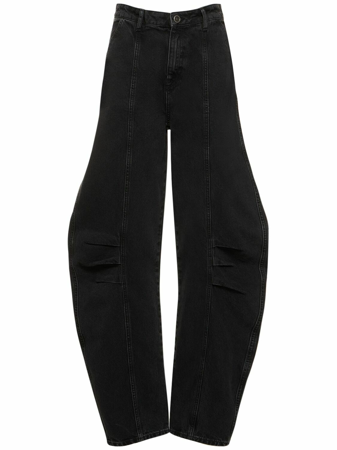 ROTATE - Washed Denim Wide Pants Rotate