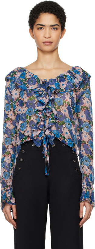 Photo: Bode Multicolor Daisy Blouse
