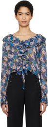 Bode Multicolor Daisy Blouse