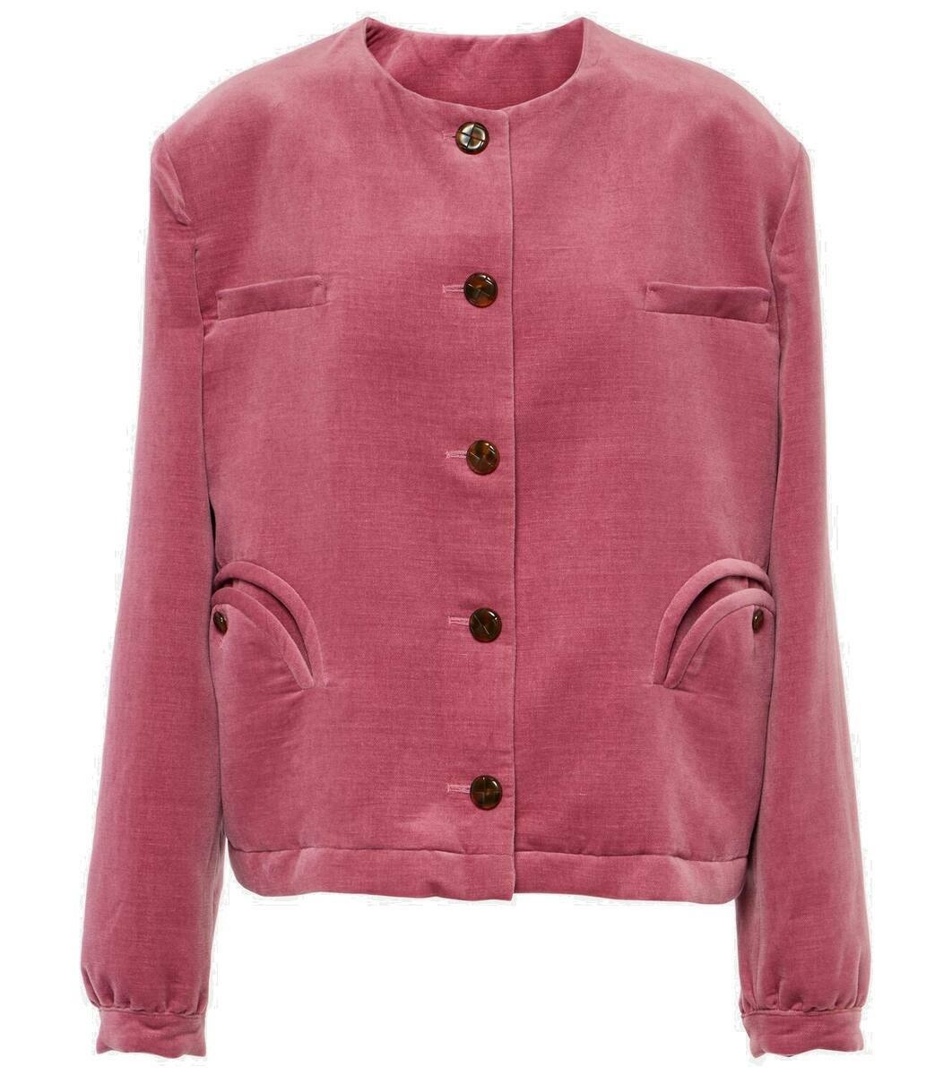 Photo: Blazé Milano Gliss cotton and linen velvet jacket