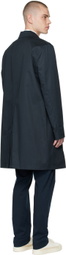 Sunspel Navy Showerproof Coat
