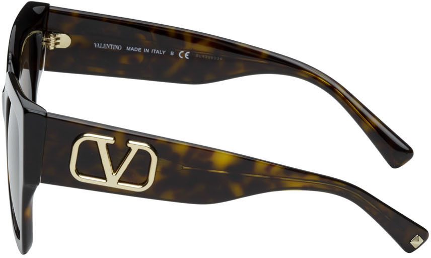 Valentino Brown Oversized Square Sunglasses Valentino display picture 2