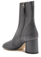 Aeyde Ayla 55 Leather Ankle Boots Dark Grey