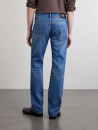 Versace - Straight-Leg Logo-Appliquéd Jeans - Blue