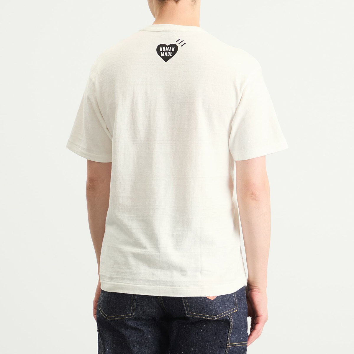 Human Made Men's Tiger Heart T-Shirt in White Human Made