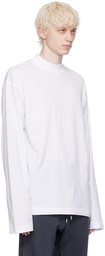 Dries Van Noten White Dropped Shoulders Turtleneck