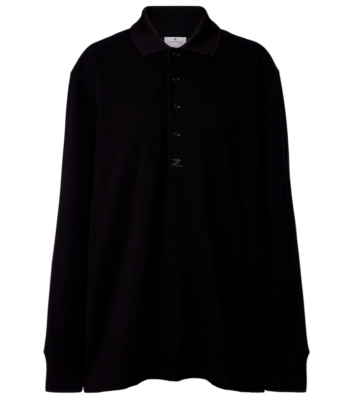 Photo: Courrèges Cotton jersey polo sweater