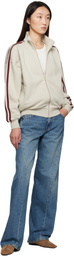 6397 Blue Big Twisted Seam Jeans