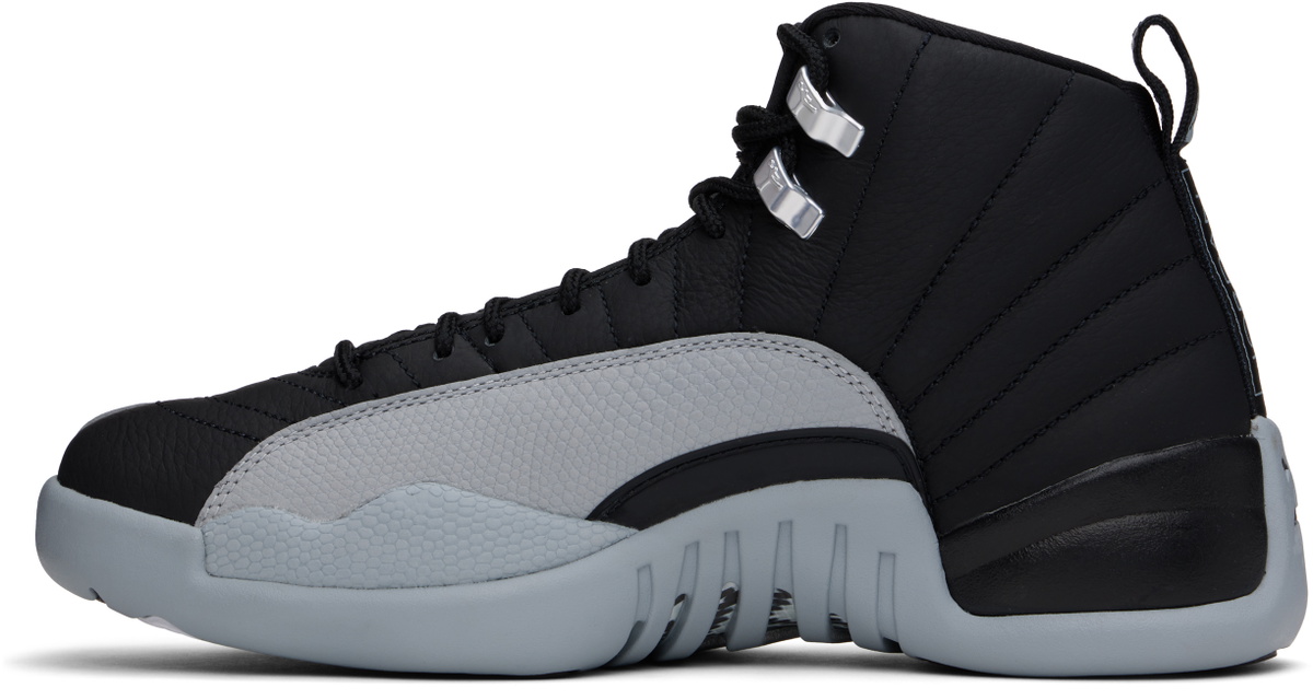 Nike Jordan Black & Gray Air Jordan 12 Retro Sneakers