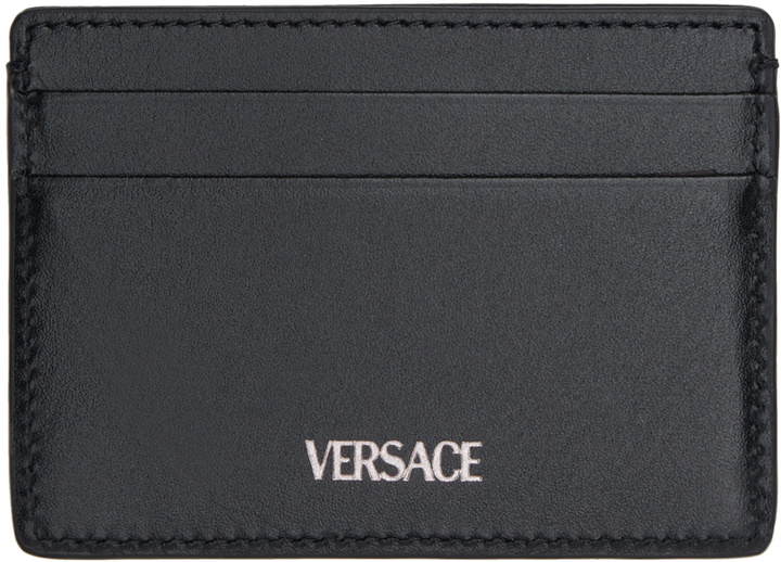 Photo: Versace Black Barocco Jacquard Card Holder