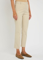 Joseph Coleman Straight-leg Stretch-cotton Trousers Cream