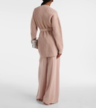 Max Mara Belted wool and cashmere cardigan