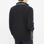 Moncler Grenoble Men's Knitted Arm Down Jacket in Navy