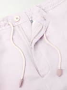 Canali - Straight-Leg Linen And Silk-Blend Bermuda Shorts - Purple