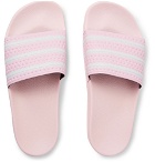adidas Originals - Adilette Textured-Rubber Slides - Men - Pink
